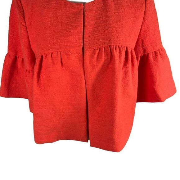 Ann Taylor Loft Orange Boucle Jacket - Picture 7 of 8